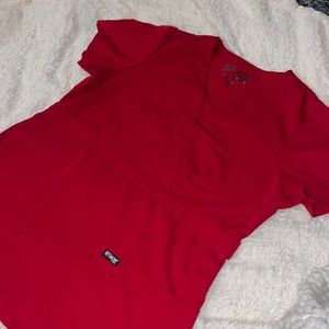 Grey’s anatomy red scrub top size M